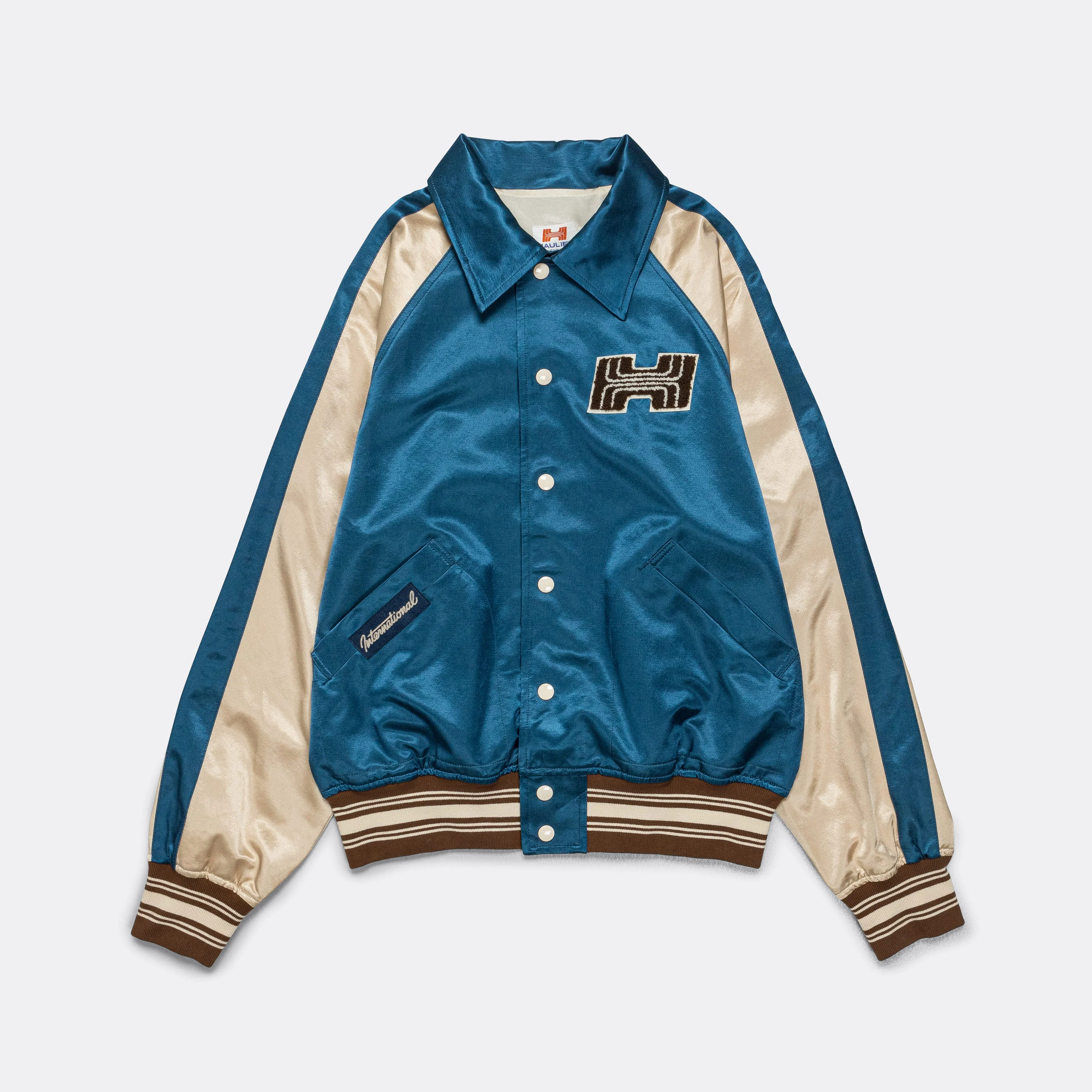 Varsity Jacket - Blue/Ecru