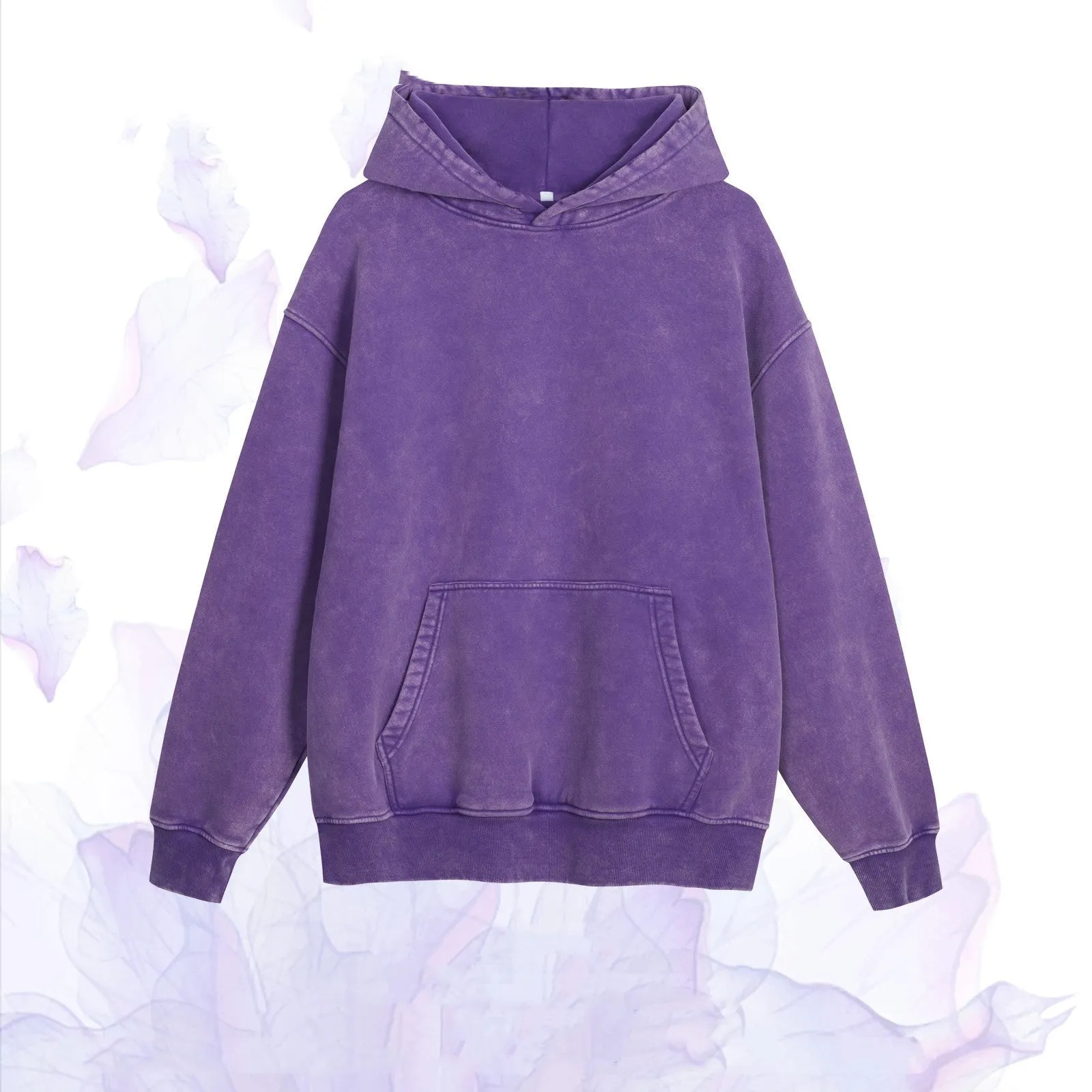 Velvet Padded Hooded Sweatshirt Male