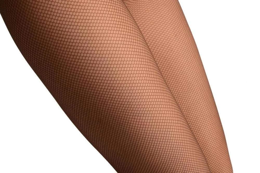 Very Dark Grey Luxurious Small Mesh Fishnet Tights