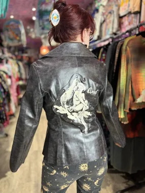 Vintage Y2K Pleather Angel Jacket