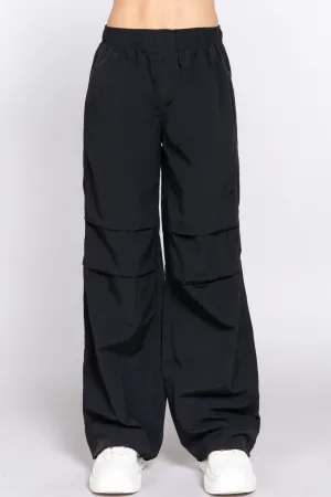 Waist Elastic Parachute Pants - 3 colors to choose from